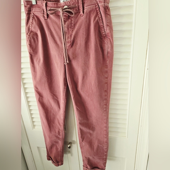 PAIGE Christy Raspberry Drawstring Pants 27 - Picture 5 of 10